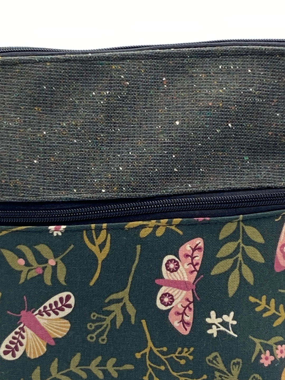 Lizzie shoulder bag with lilac flowers