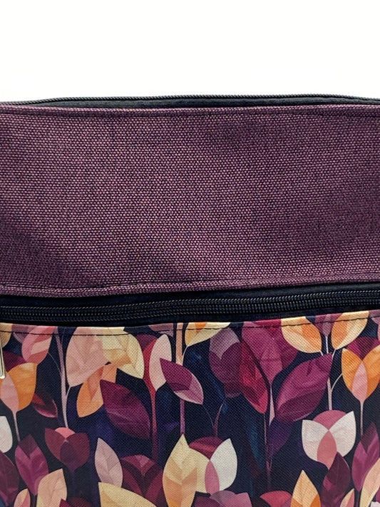 Lizzie Umhängetasche mit lila Blumen