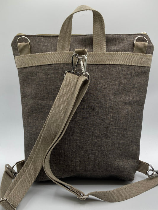 Borsa zaino Zena fiori lilla - Cavoli a Merenda