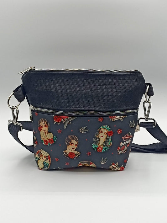 Tracolla Lizzie nera tatoo - Cavoli a Merenda