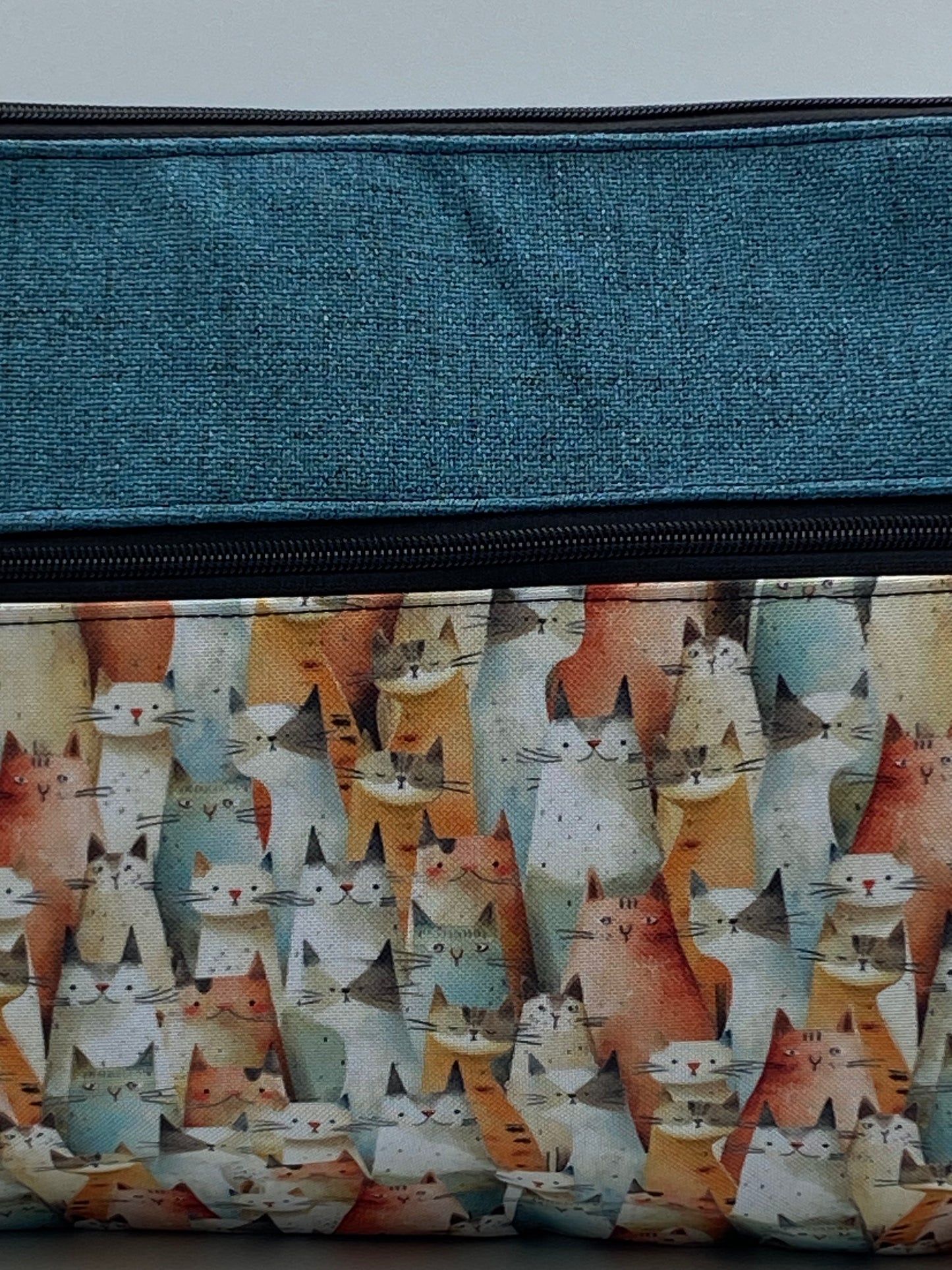 Tracolla Lizzie Maxi azzurro gattini - Cavoli a Merenda