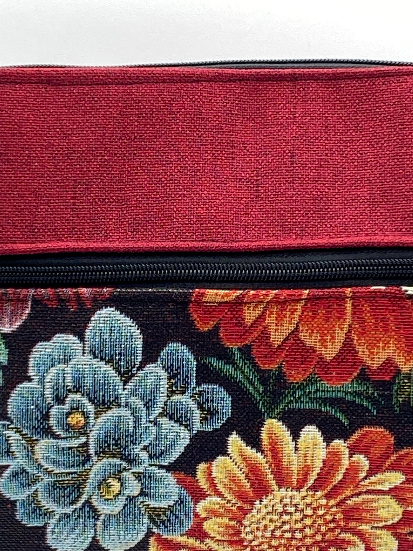 Tracolla Lizzie Maxi rossa con fiori - Cavoli a Merenda