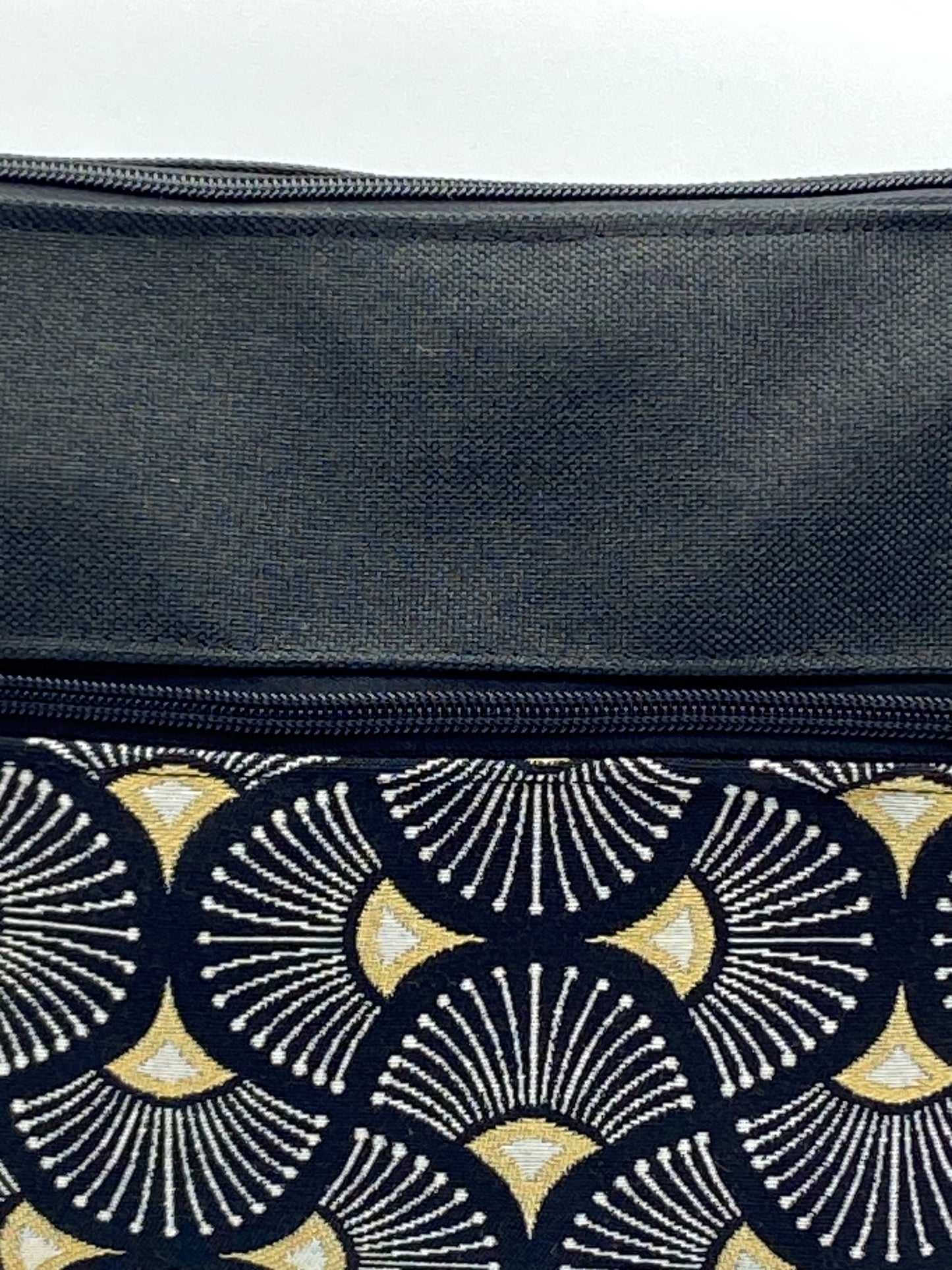 Tracolla Lizzie Maxi ventagli nero oro - Cavoli a Merenda