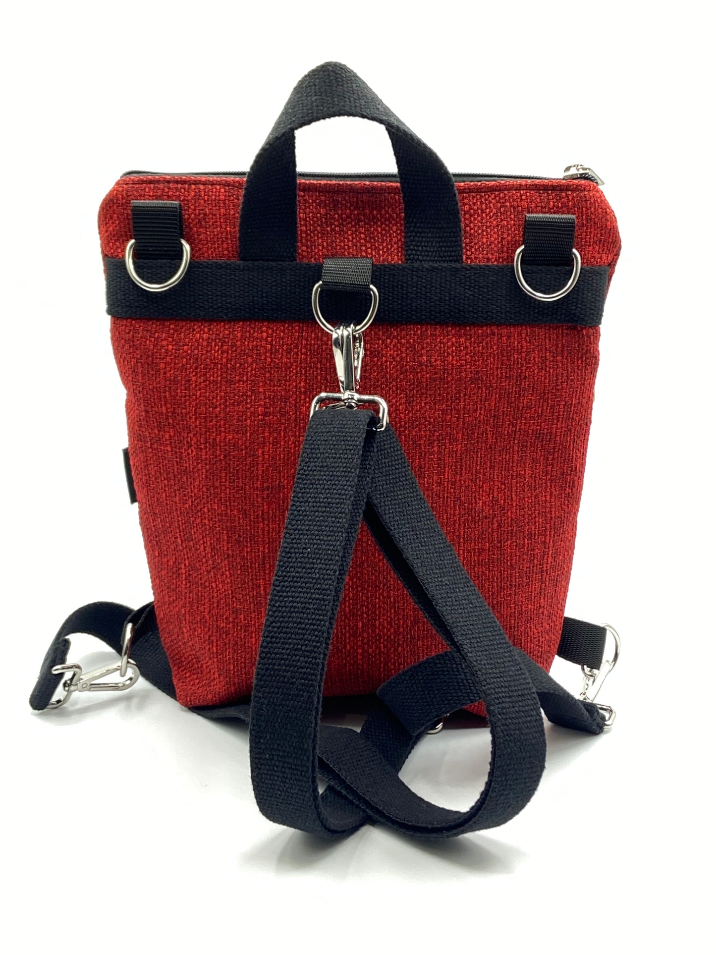 Borsa Zaino Naomi rosso geometrico - Cavoli a Merenda