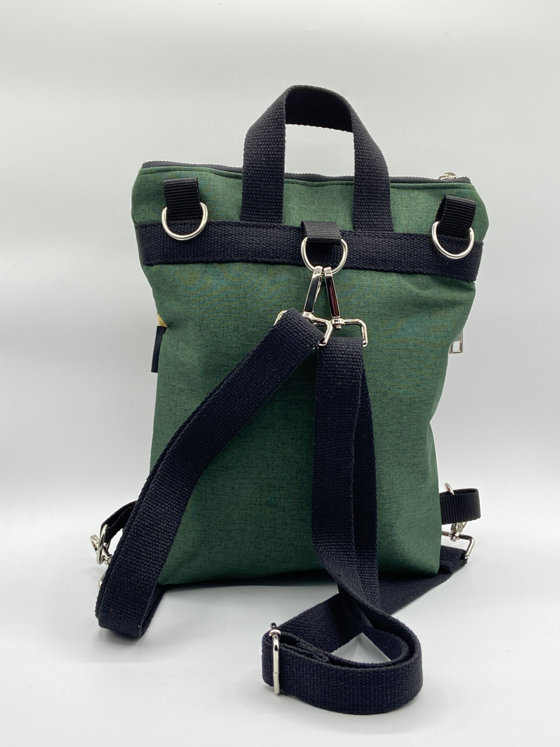 Borsa Zaino Naomi verde triangolini - Cavoli a Merenda