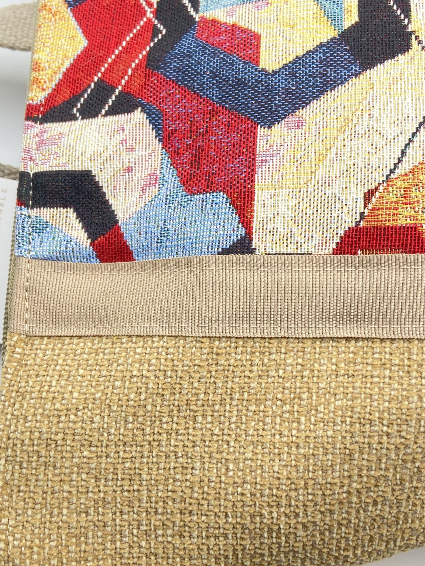 Borsa zaino Zena beige esagoni