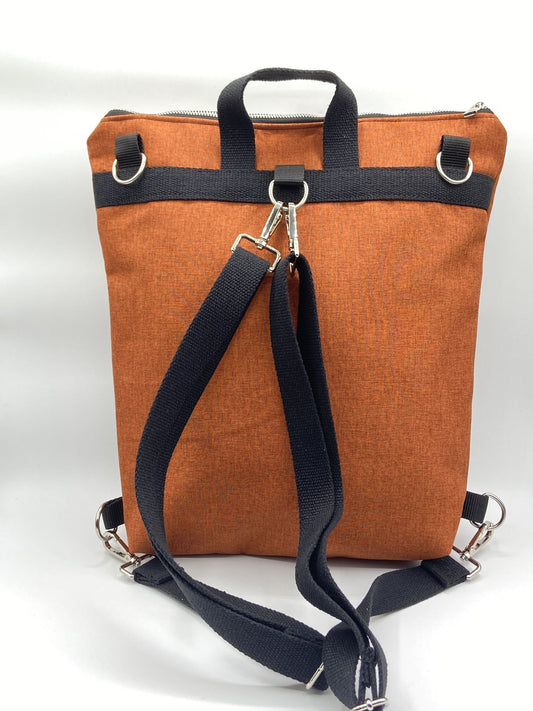 Borsa zaino Zena arancione volpi