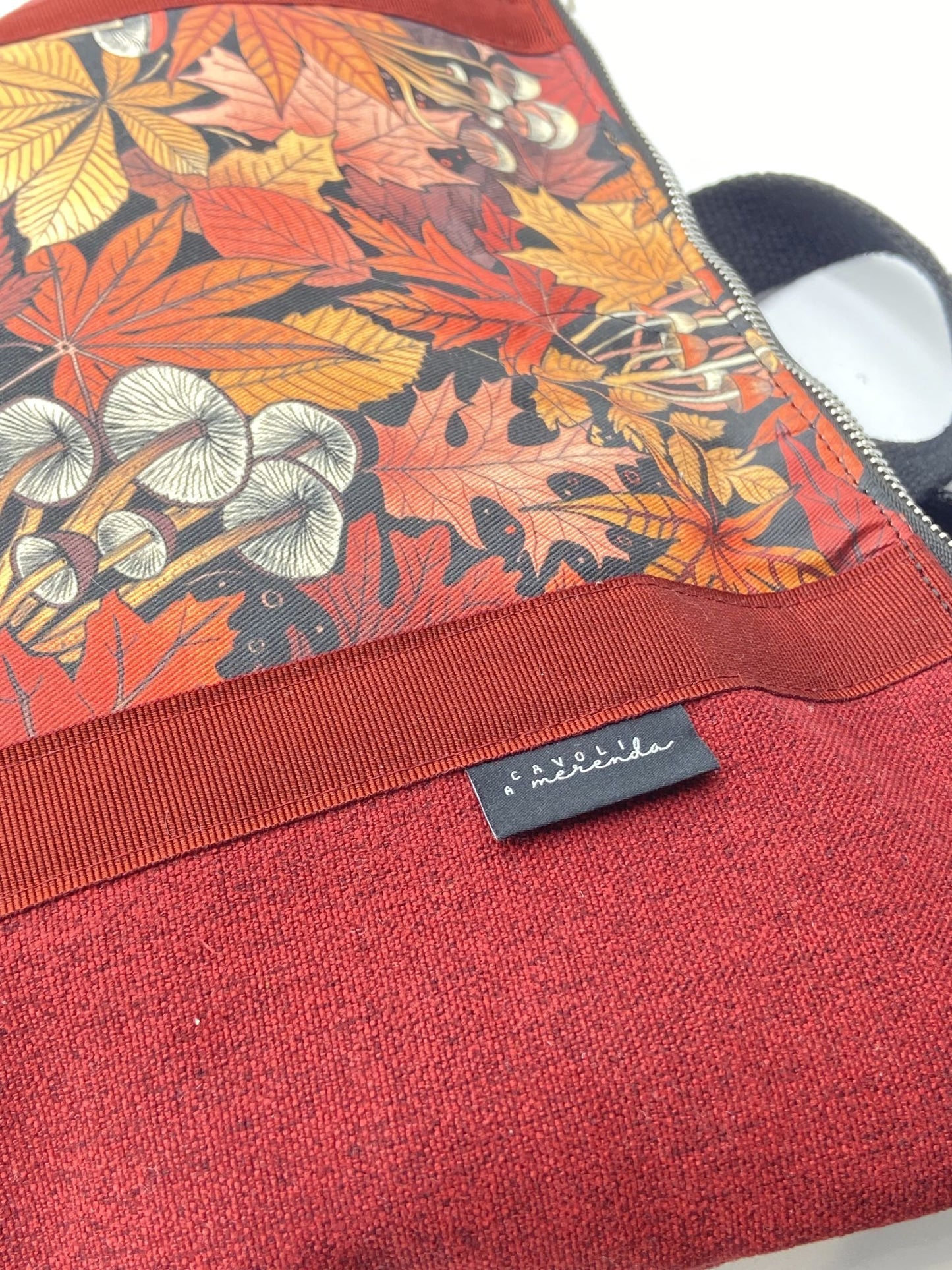 Orange mosaic Zena backpack bag