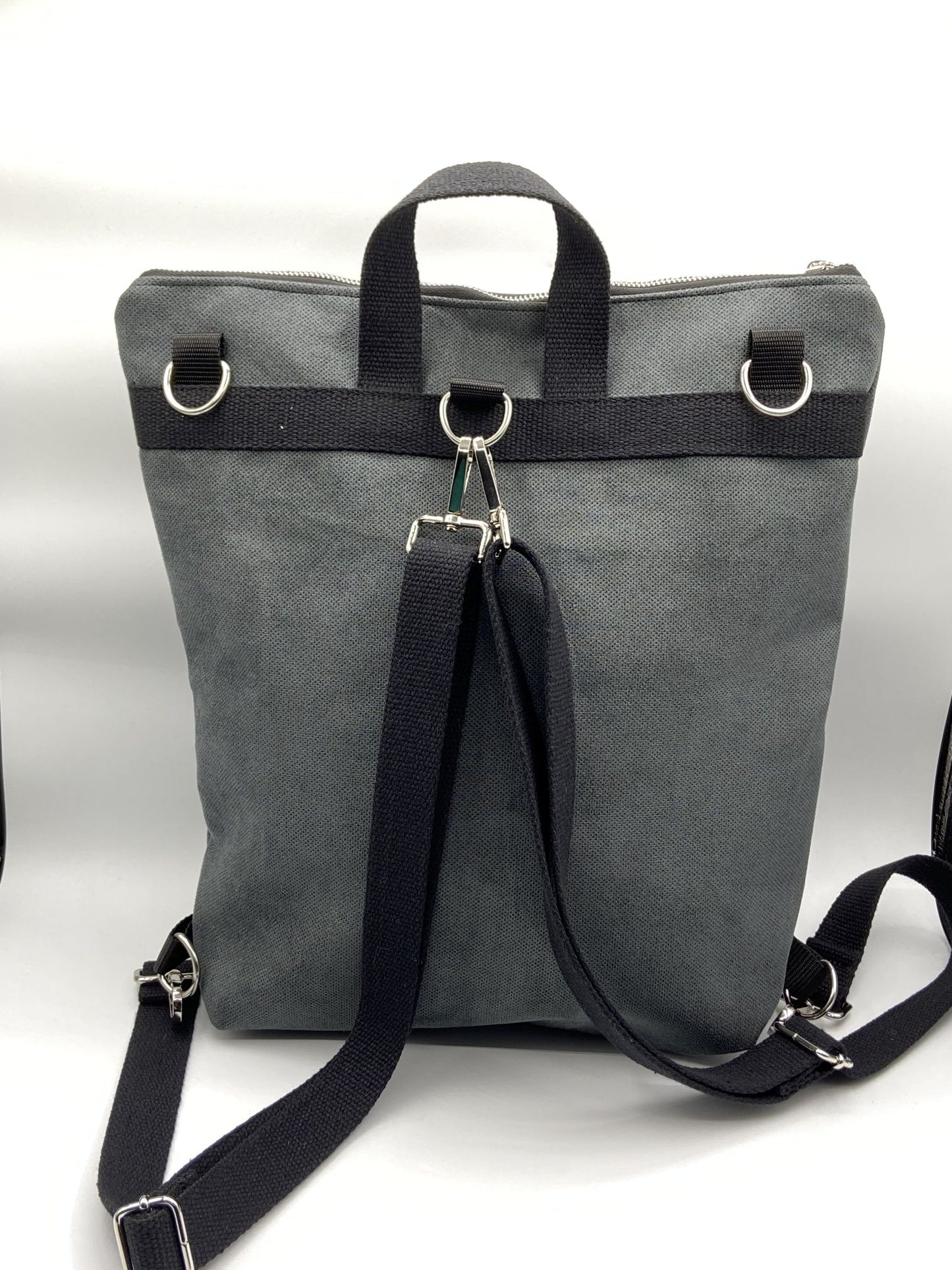 Orange mosaic Zena backpack bag