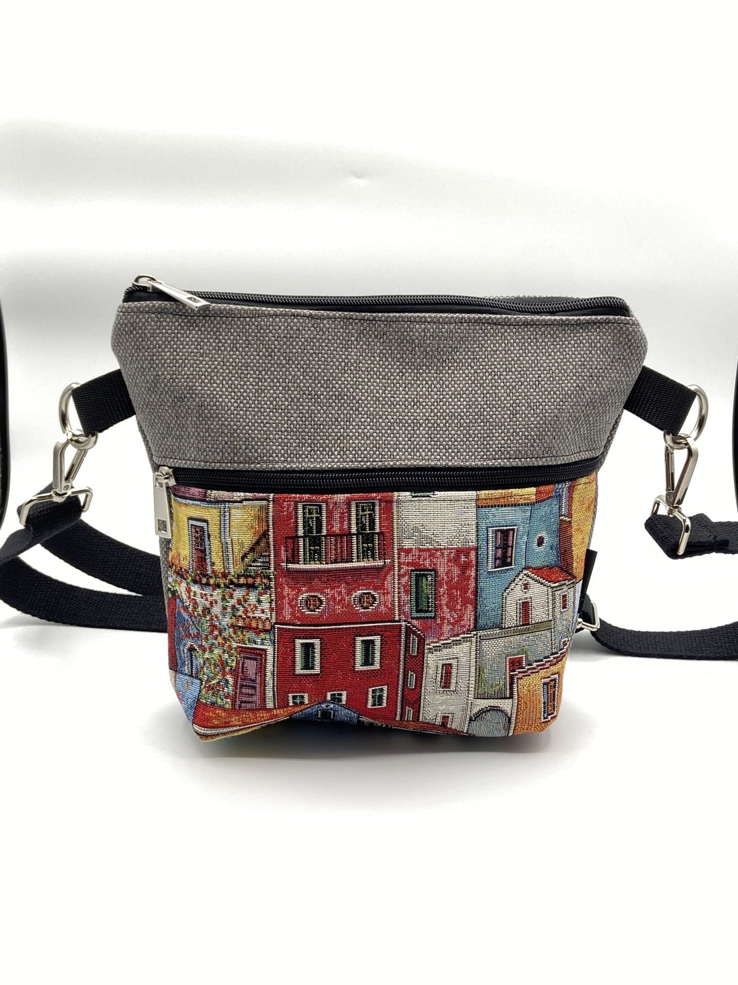 Lizzie Umhängetasche mit lila Blumen