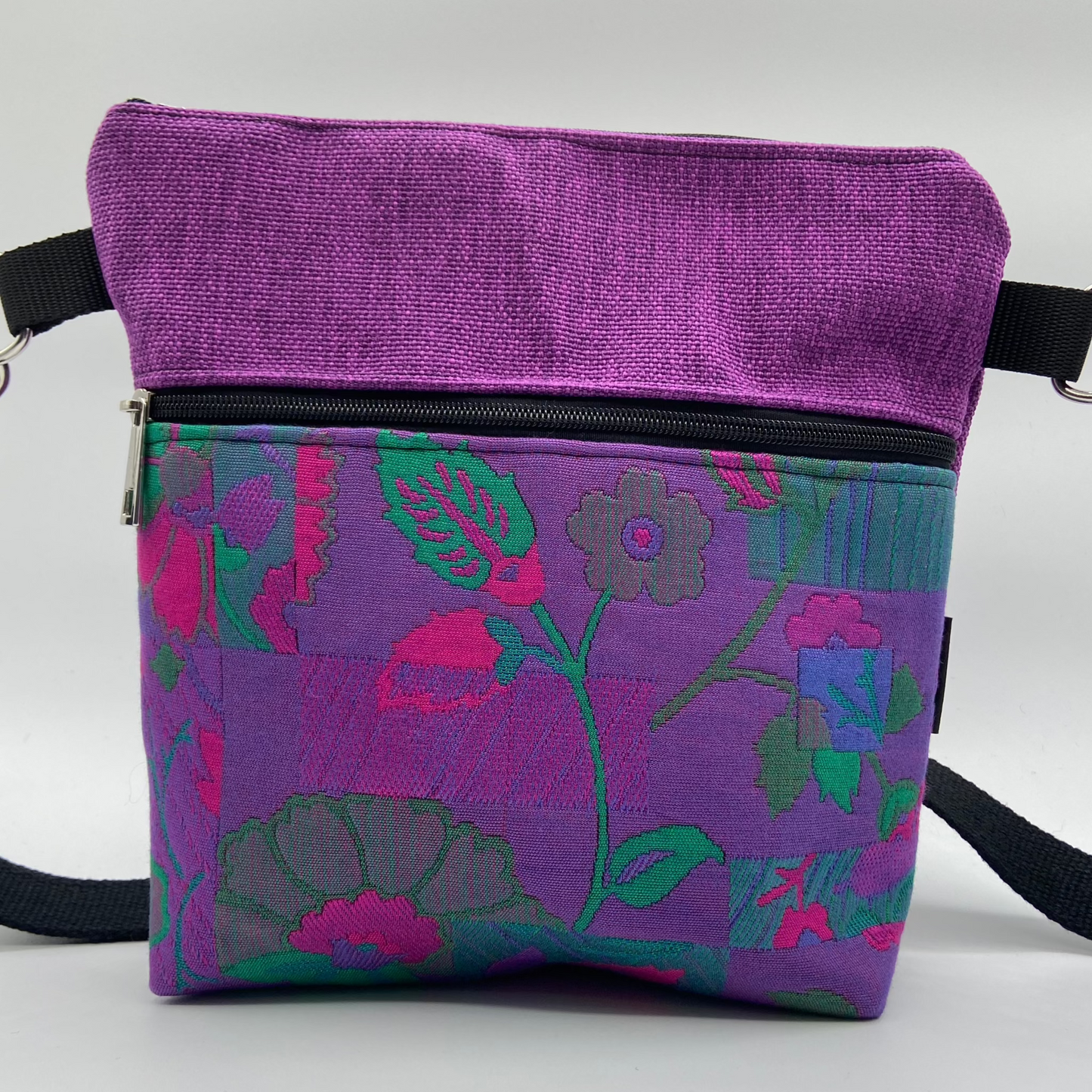 Tracolla Lizzie viola fiori - Cavoli a Merenda