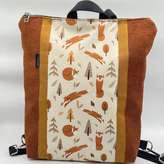 Borsa zaino Zena arancio volpi