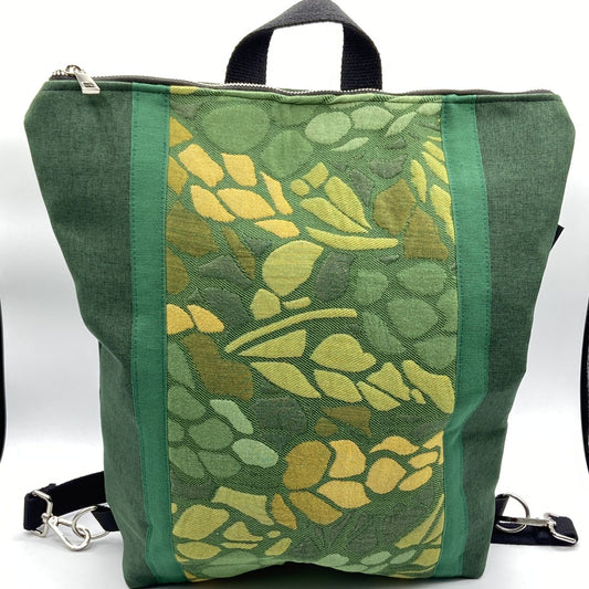 Borsa zaino Zena astratto verde