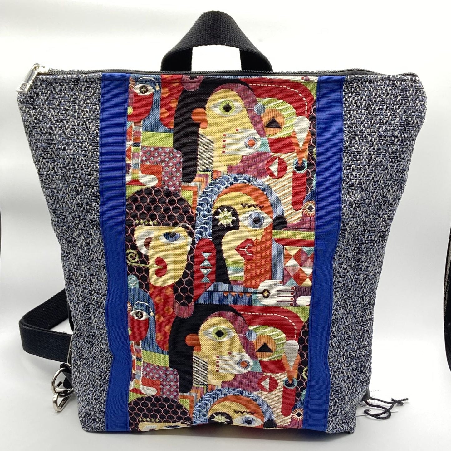 Borsa zaino Zena blu visi di donna