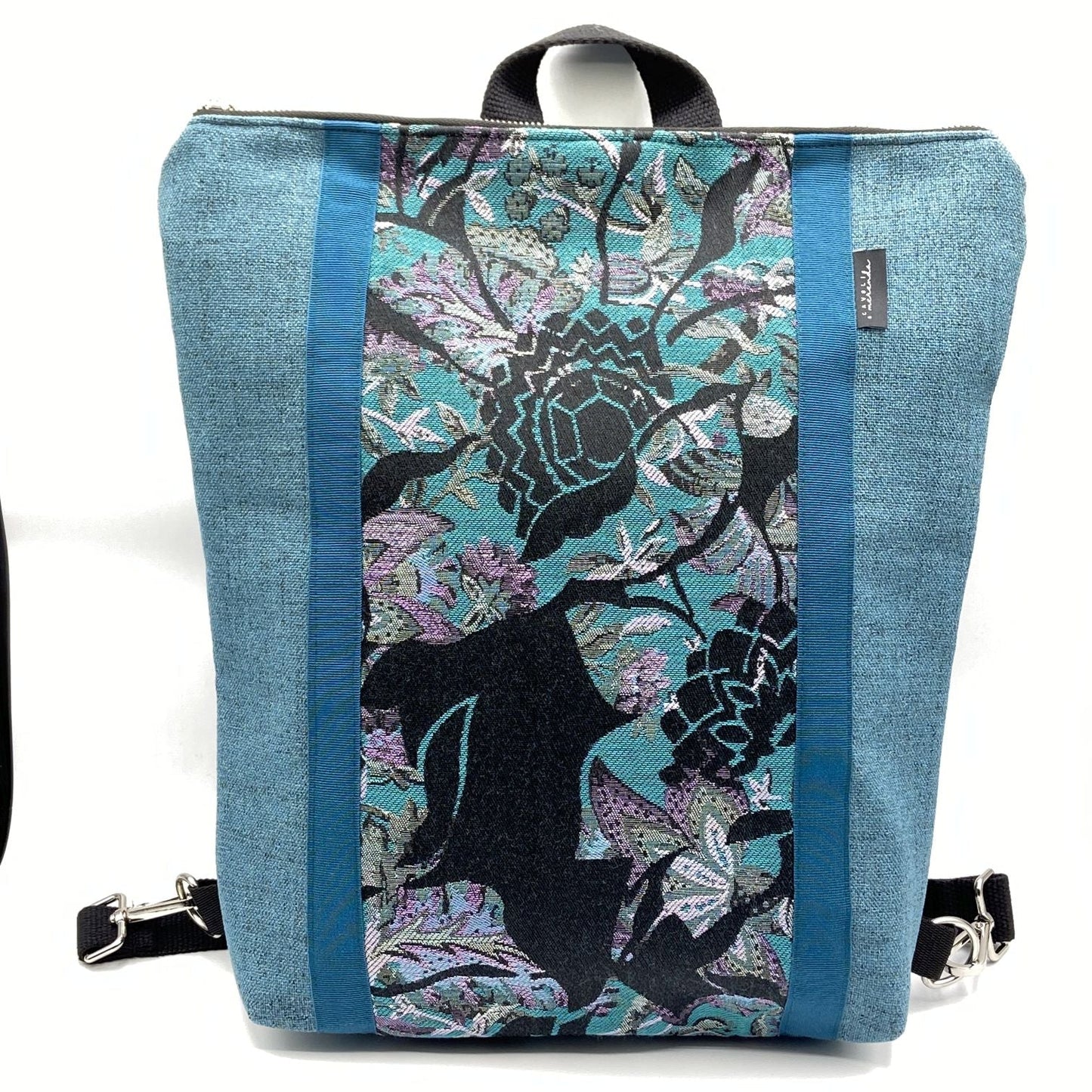 Borsa zaino Zena fiori astratti