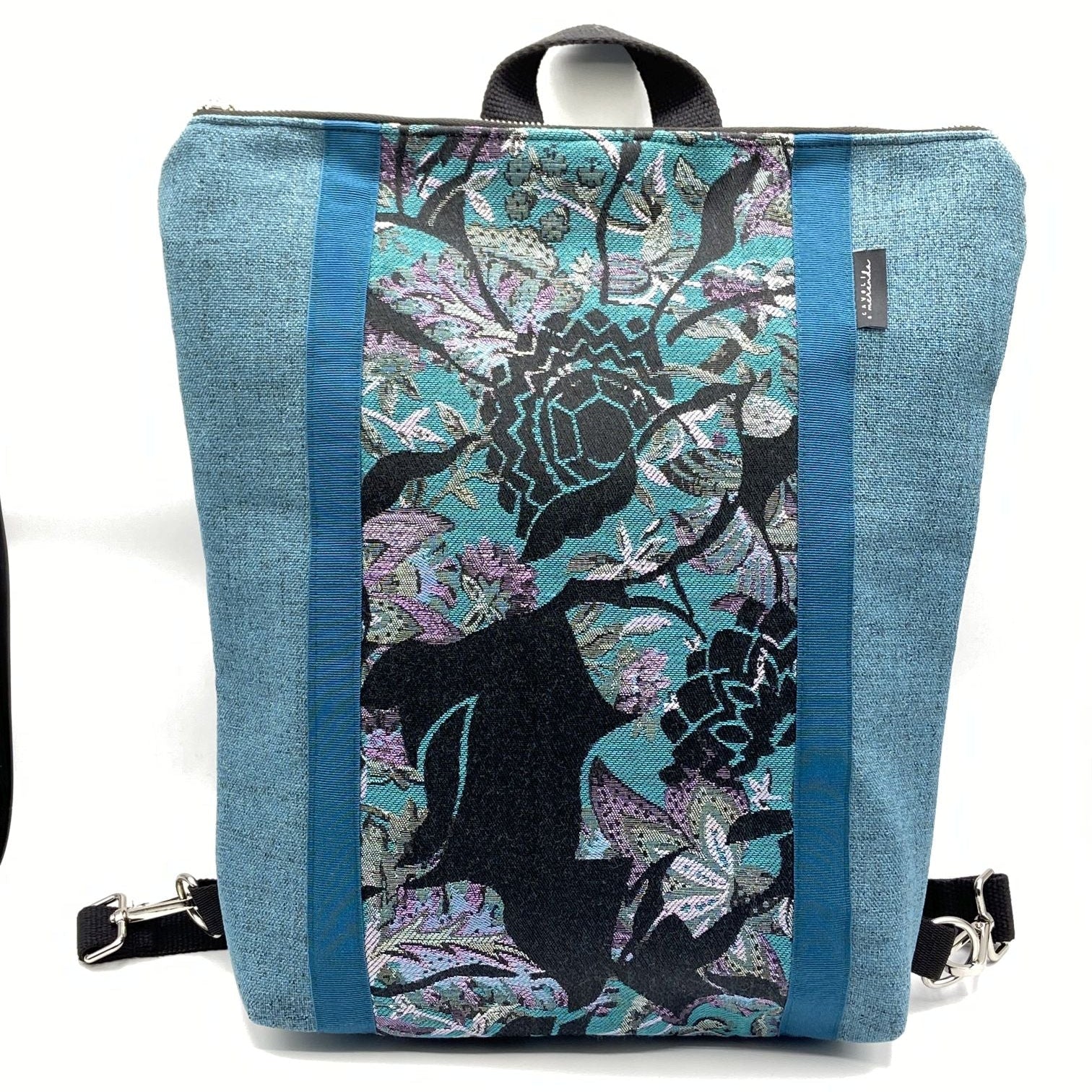 Borsa zaino Zena fiori astratti