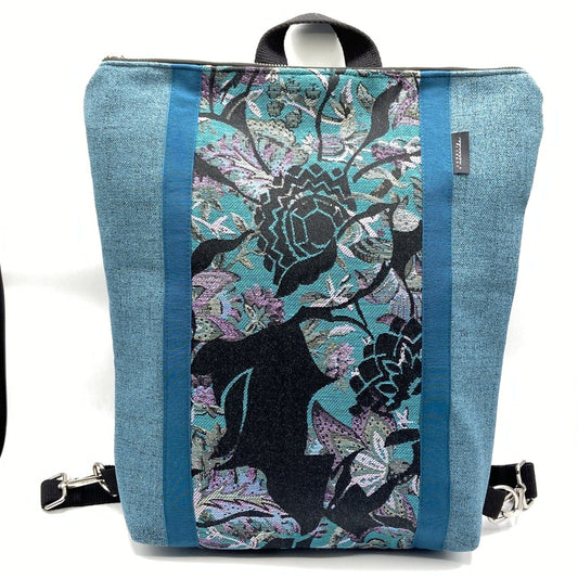 Borsa zaino Zena fiori astratti