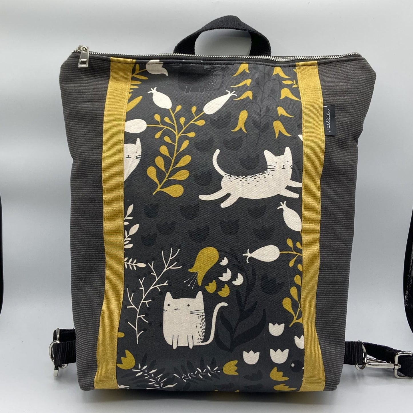 Borsa zaino Zena gattini bianchi