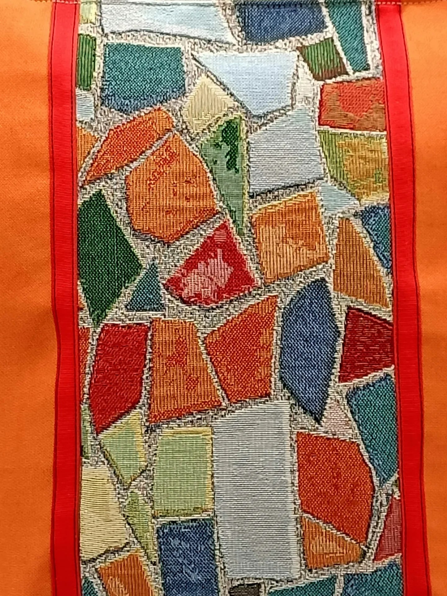 Borsa zaino Zena mosaico arancio - Cavoli a Merenda