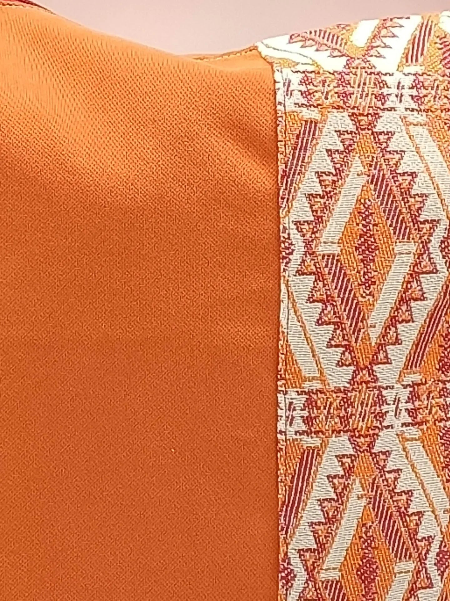 Borsa zaino Flo fantasia geometrica arancio - Cavoli a Merenda