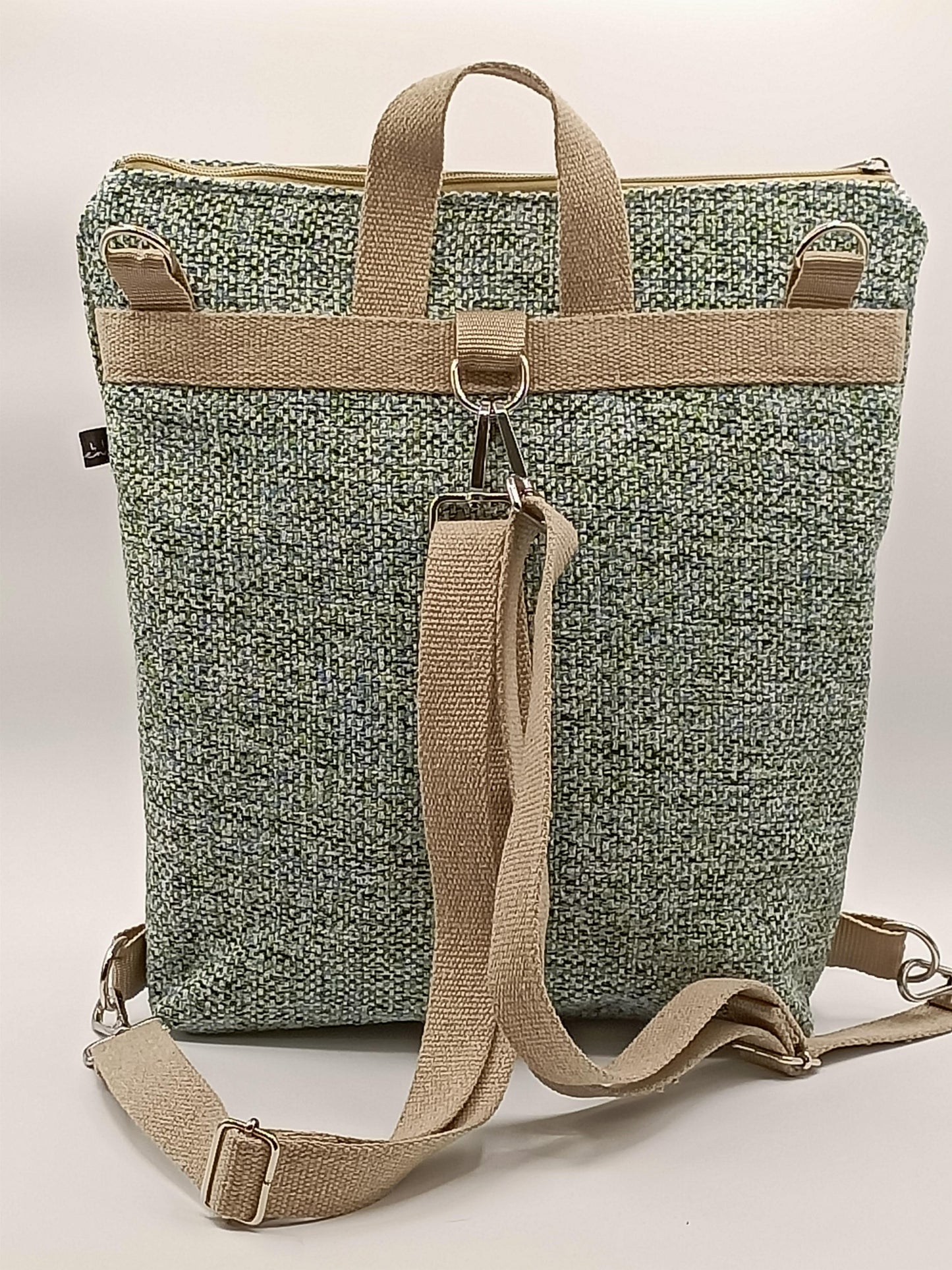 Borsa zaino Zena geometrico verde - Cavoli a Merenda