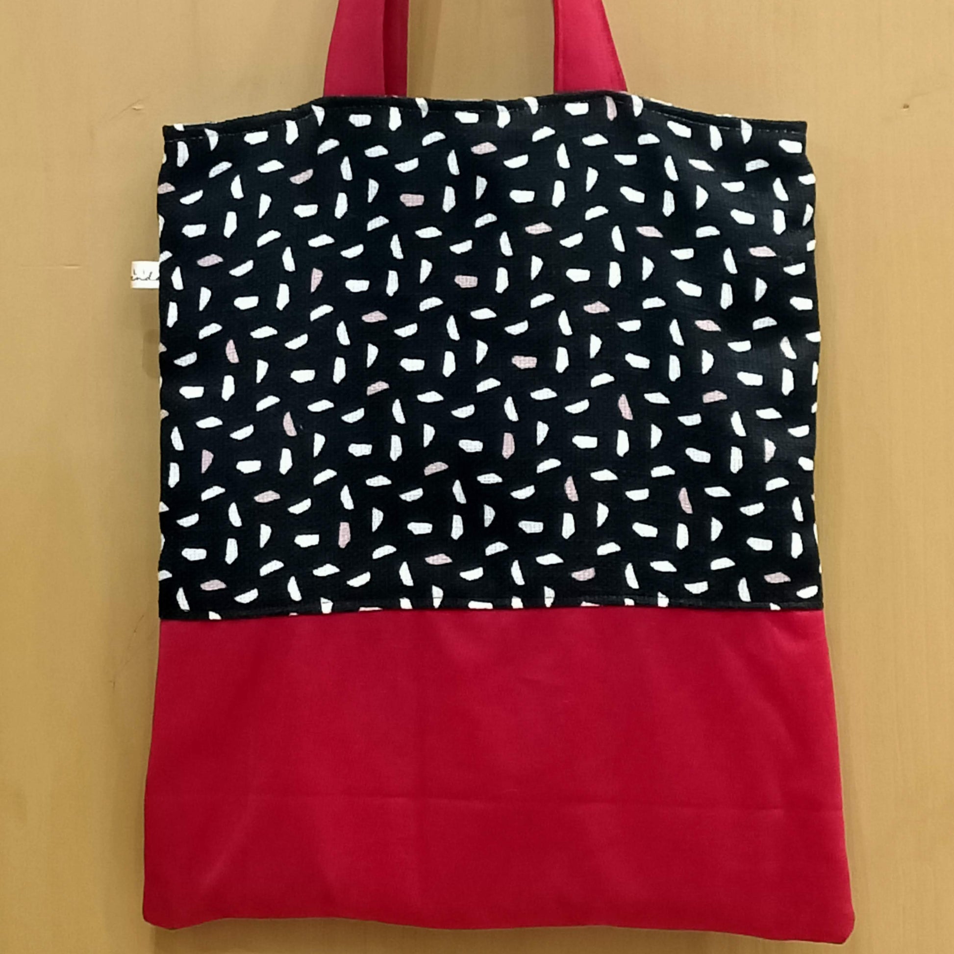 Tote Bag astratto bordeaux - Cavoli a Merenda