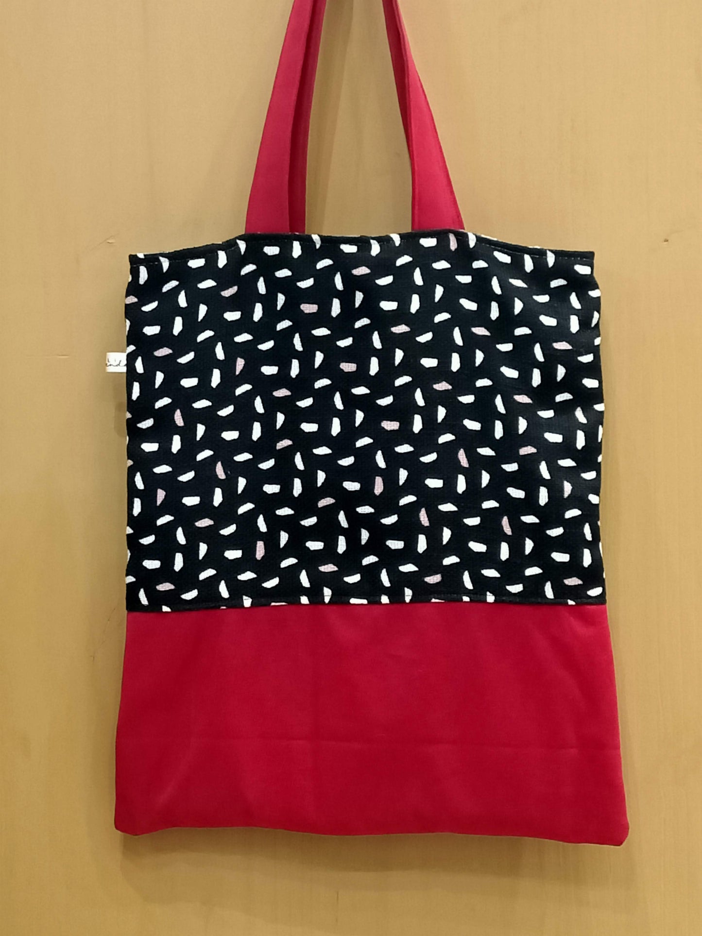 Tote Bag astratto bordeaux - Cavoli a Merenda