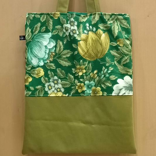 Tote Bag fiori verdi - Cavoli a Merenda