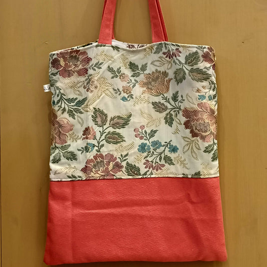 Tote Bag fiori arancione - Cavoli a Merenda