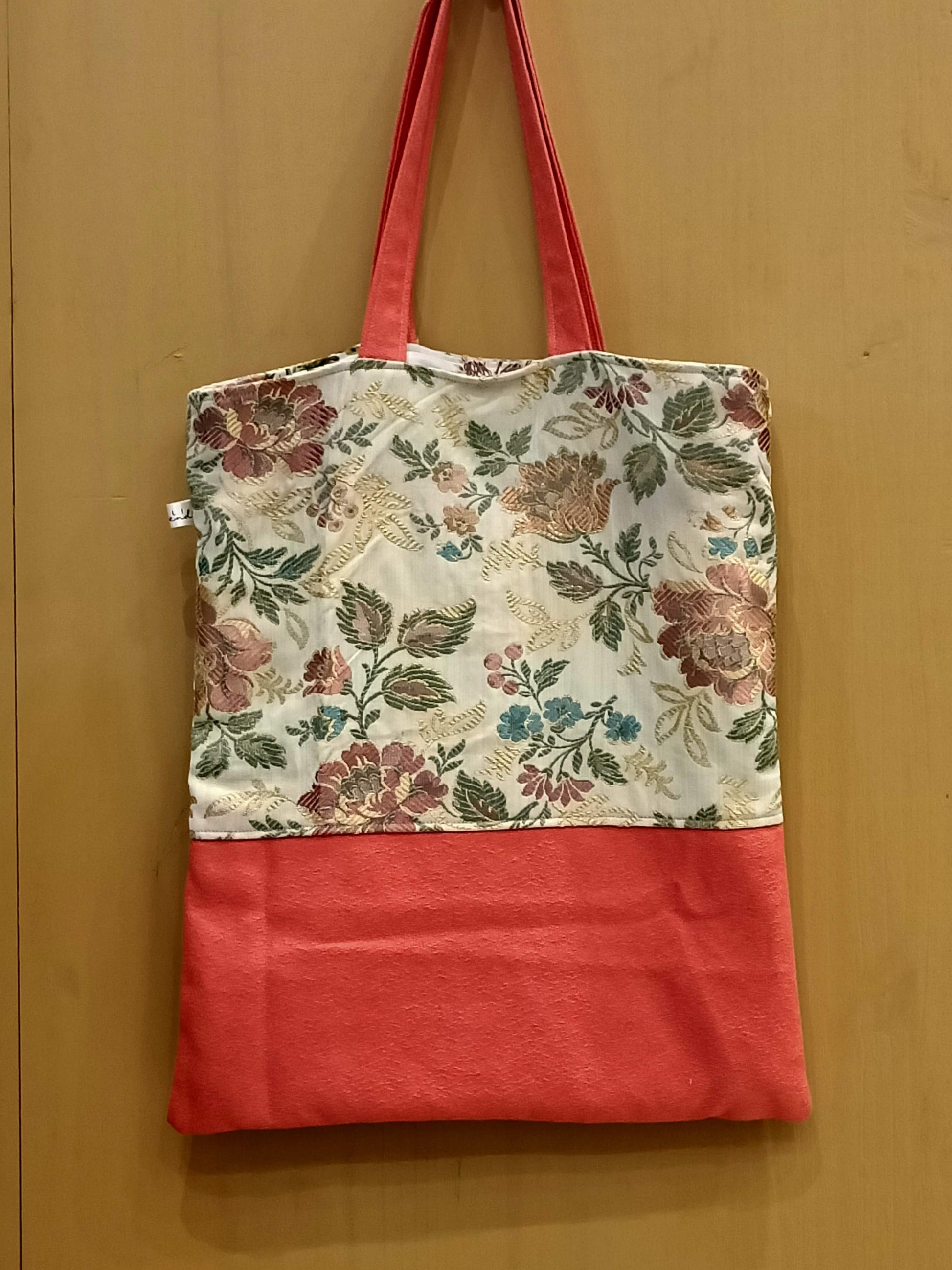 Tote Bag fiori arancione - Cavoli a Merenda