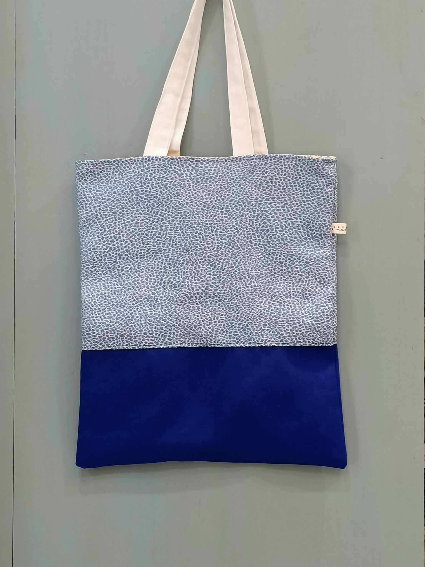 Tote Bag blu astratto - Cavoli a Merenda