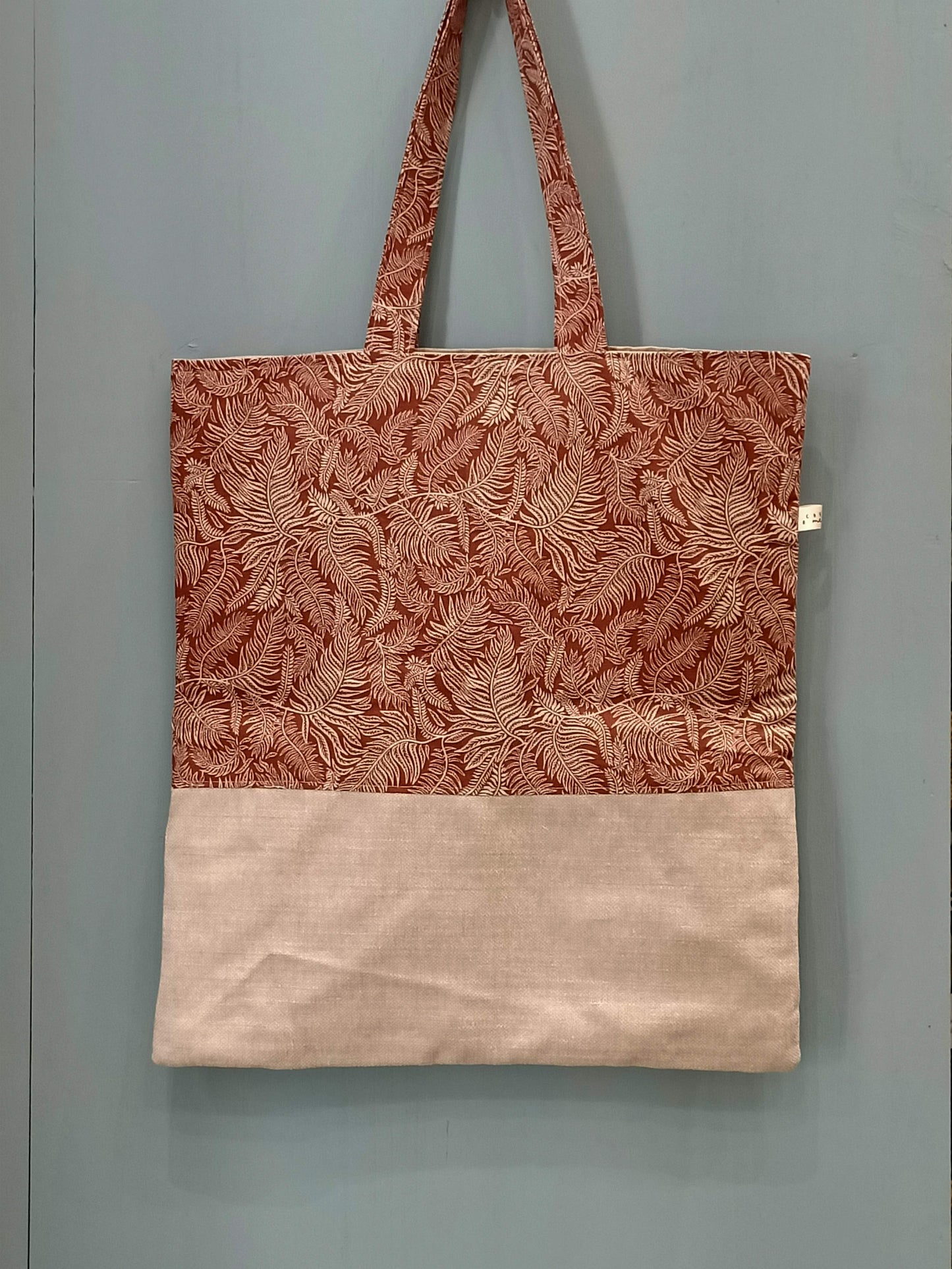 Tote Bag foglie terracotta - Cavoli a Merenda