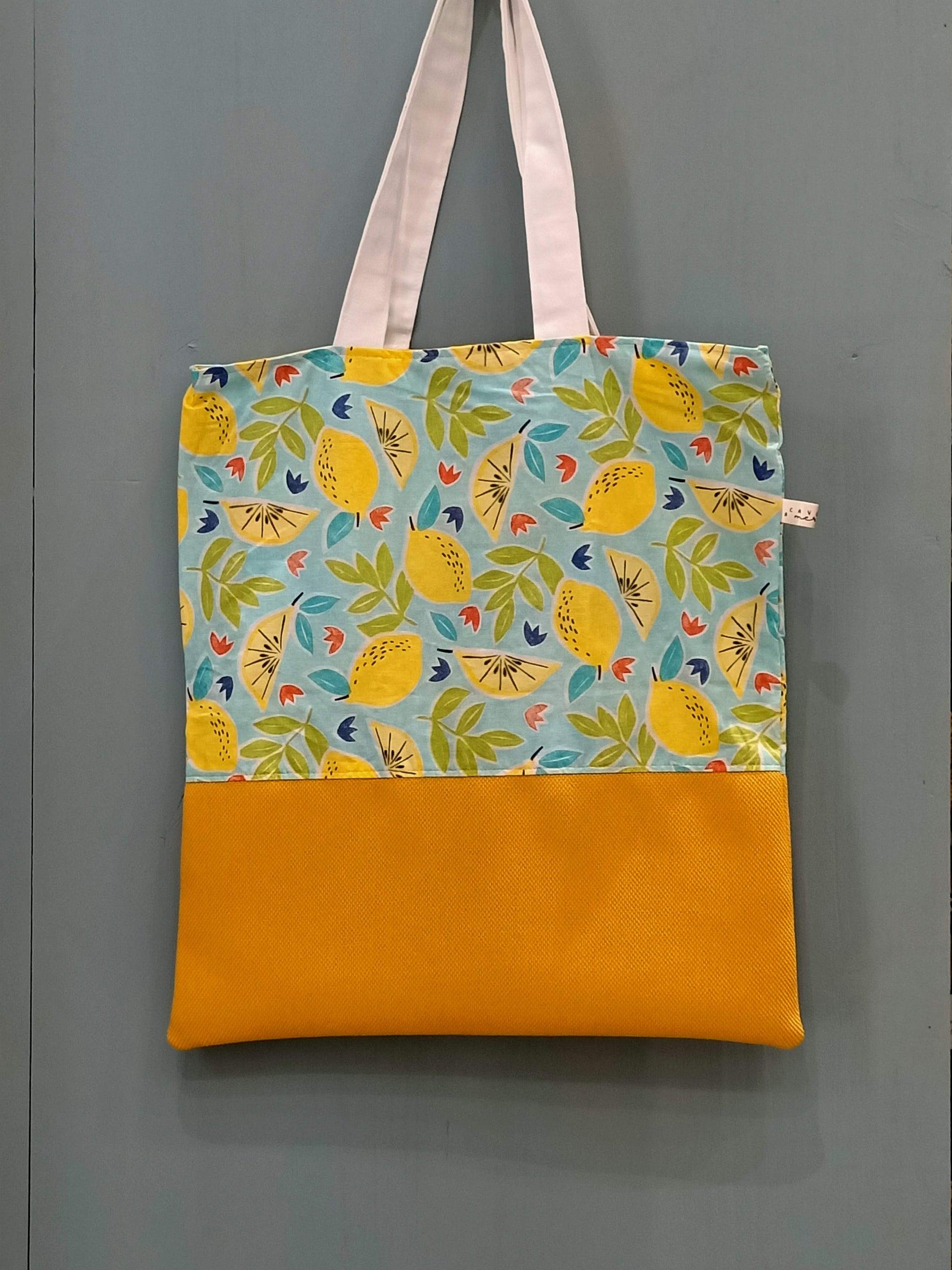 Tote Bag limoni giallo arancione - Cavoli a Merenda