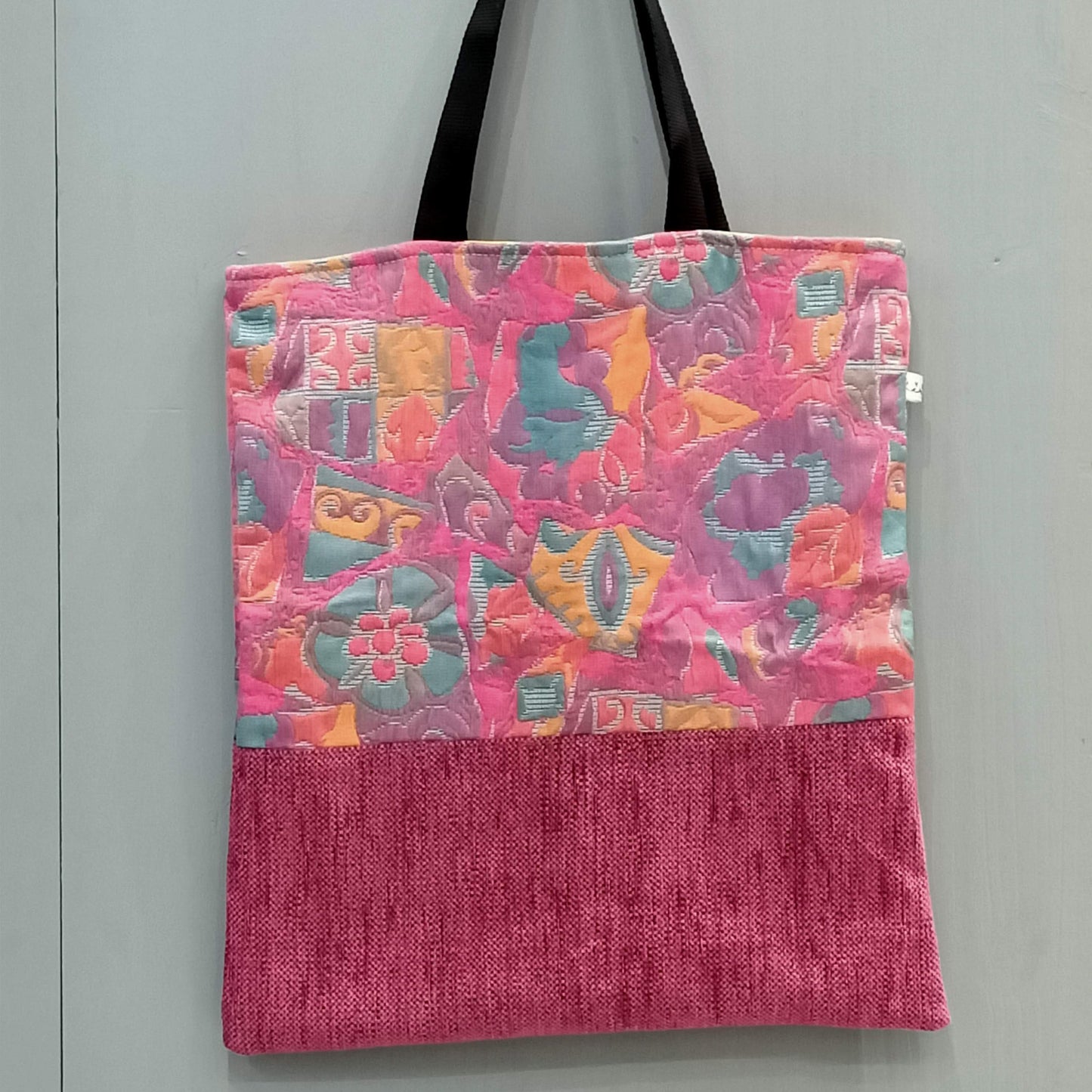 Tote Bag astratto fucsia