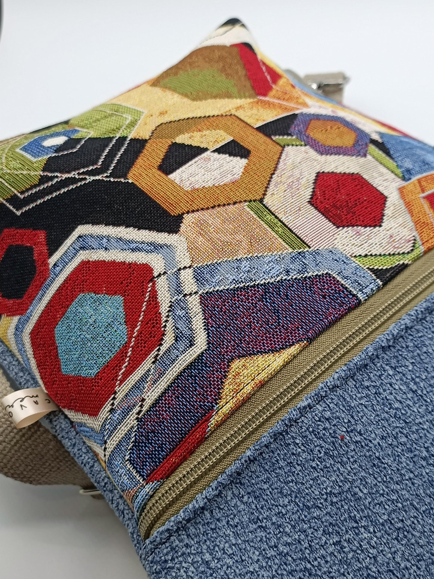 Naomi Rucksacktasche mit blaugrünen Schmetterlingen