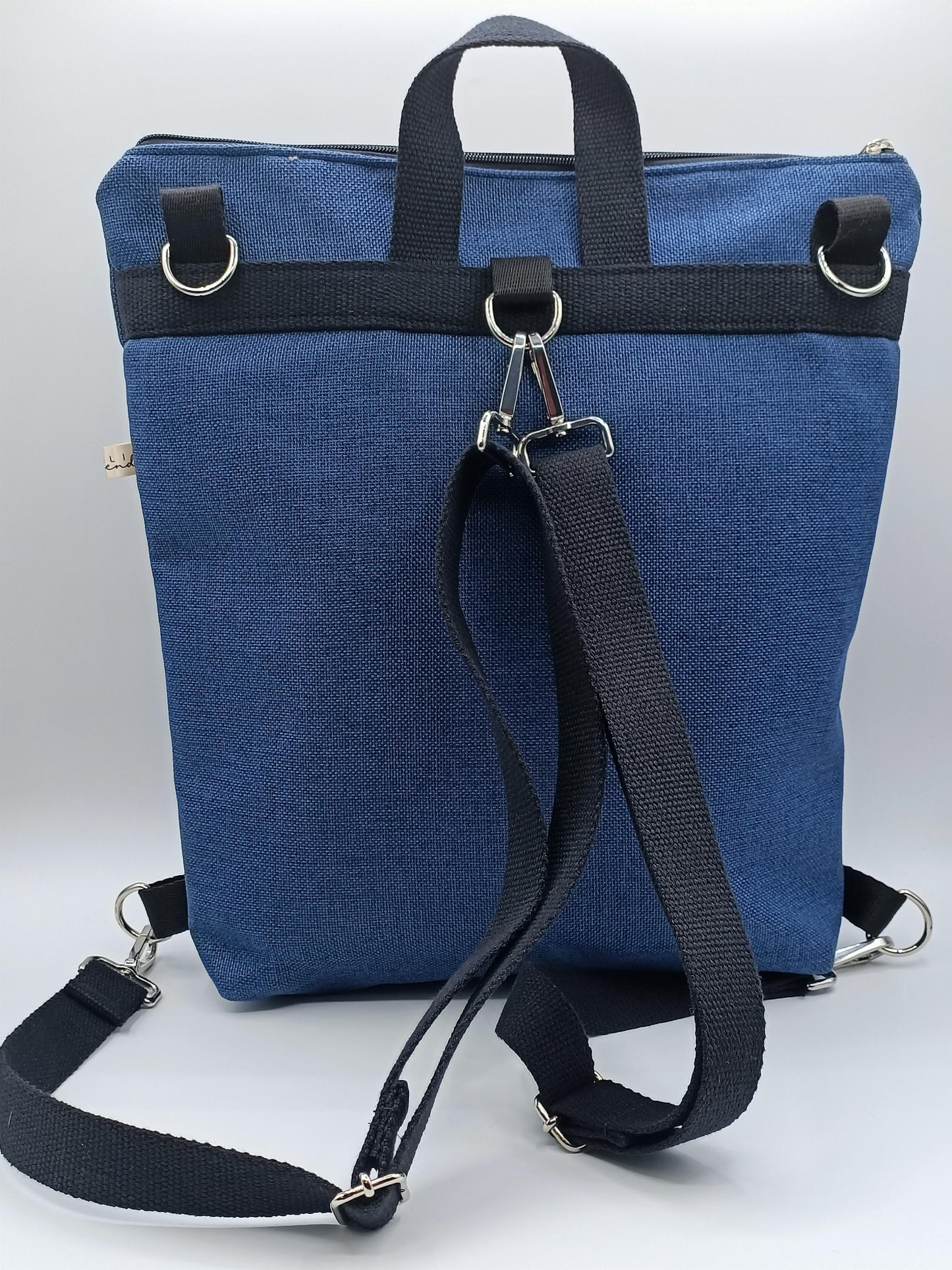 Borsa zaino Zena casette blu