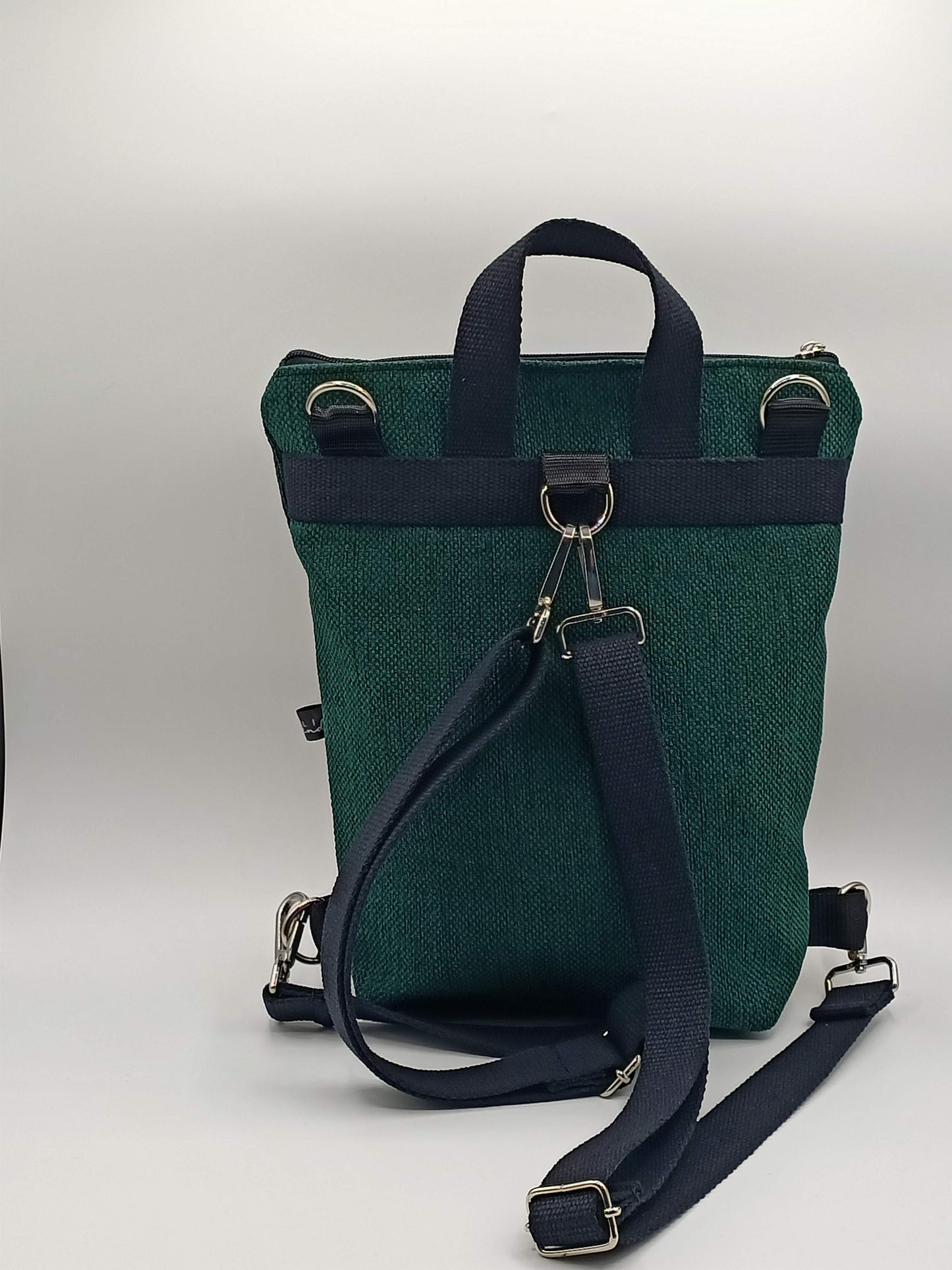 Borsa Zaino Naomi geometrico verde