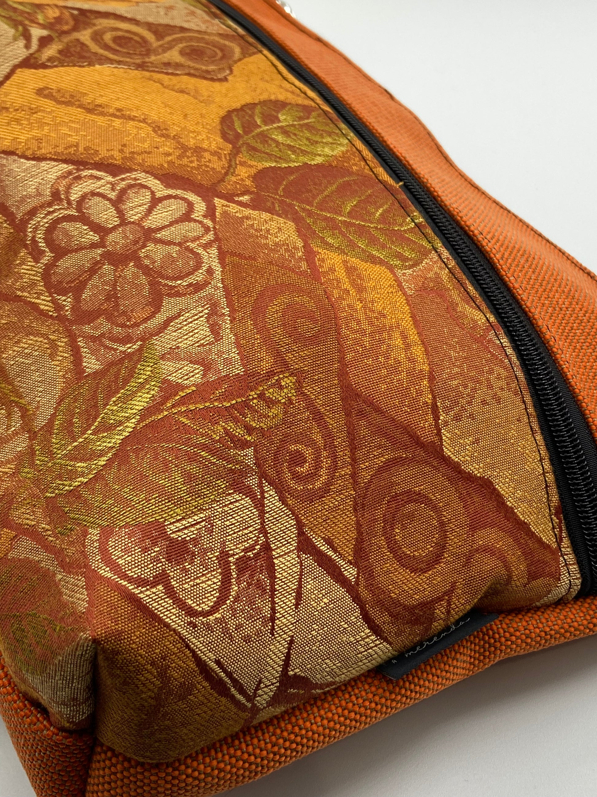 Tracolla Lizzie Maxi fiori arancione - Cavoli a Merenda