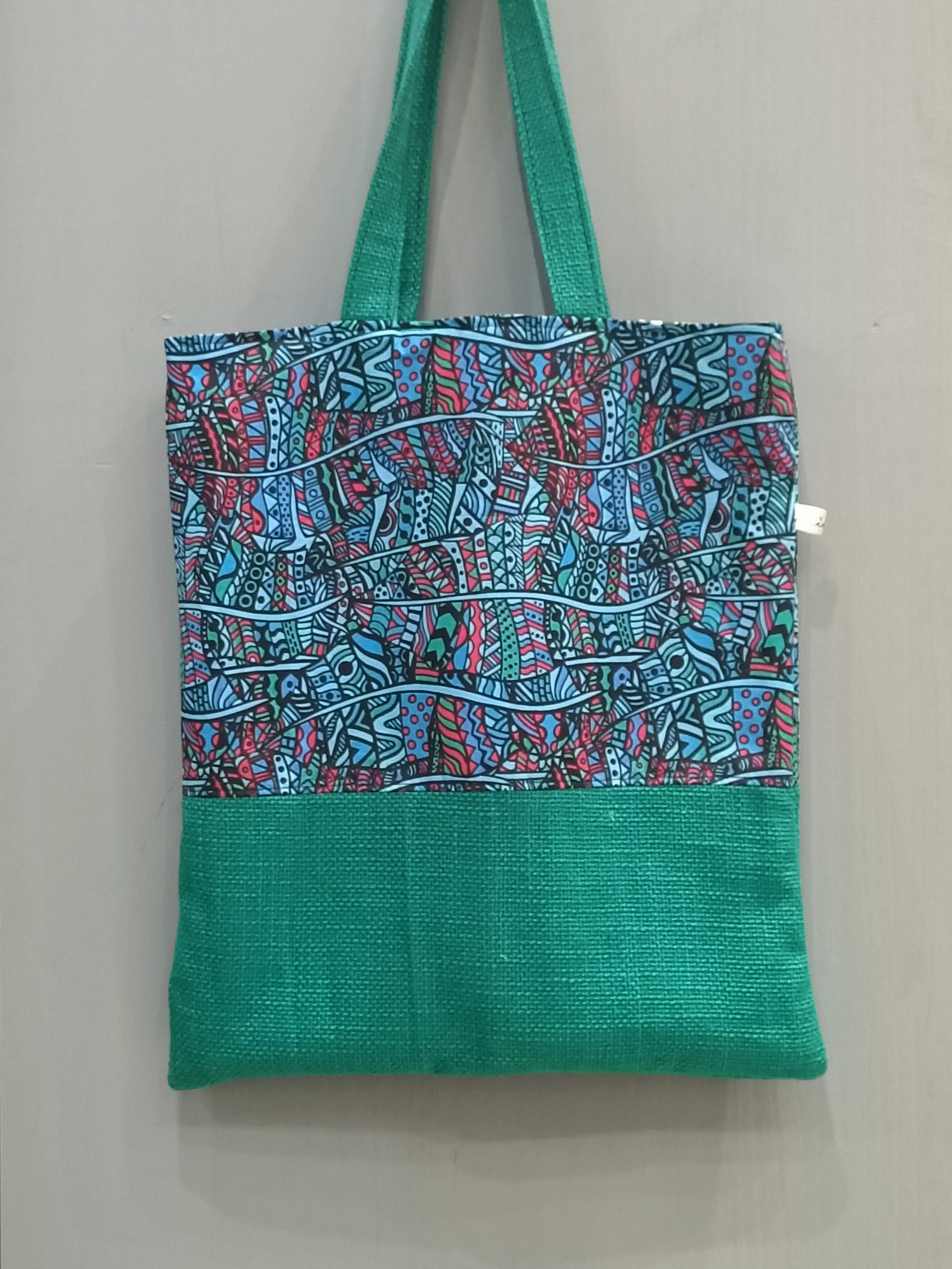 Tote Bag verde astratto - Cavoli a Merenda