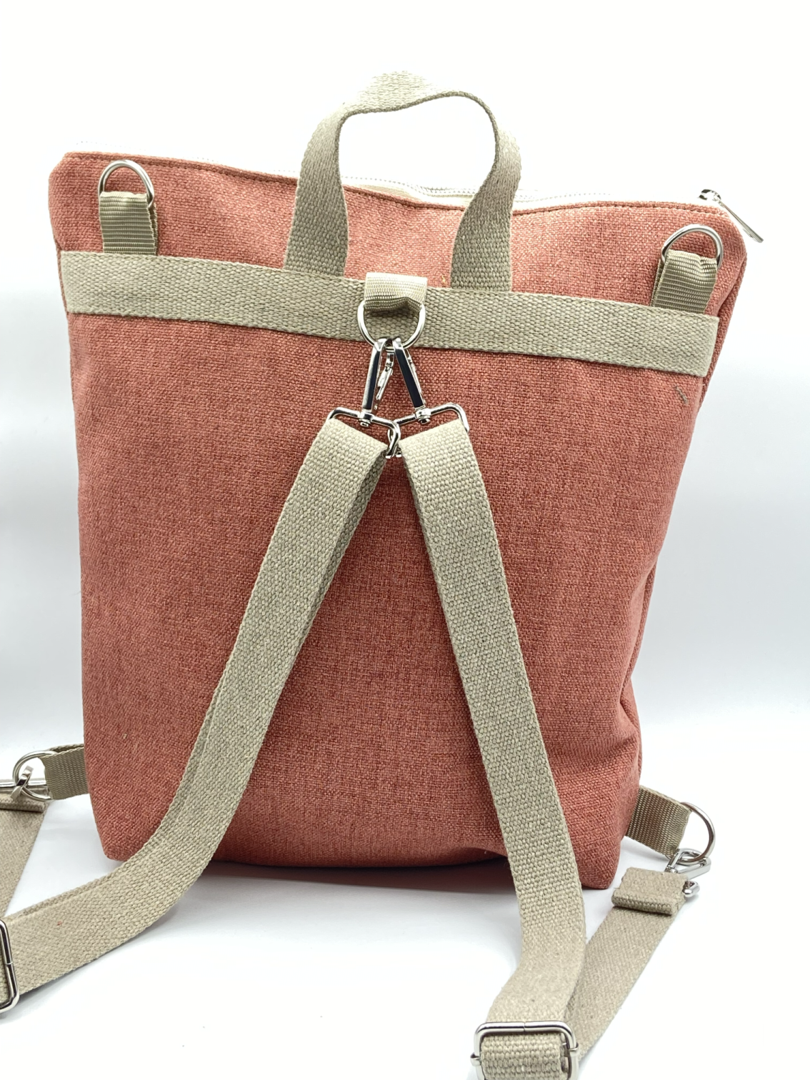 Borsa zaino Zena astratto pesca - Cavoli a Merenda
