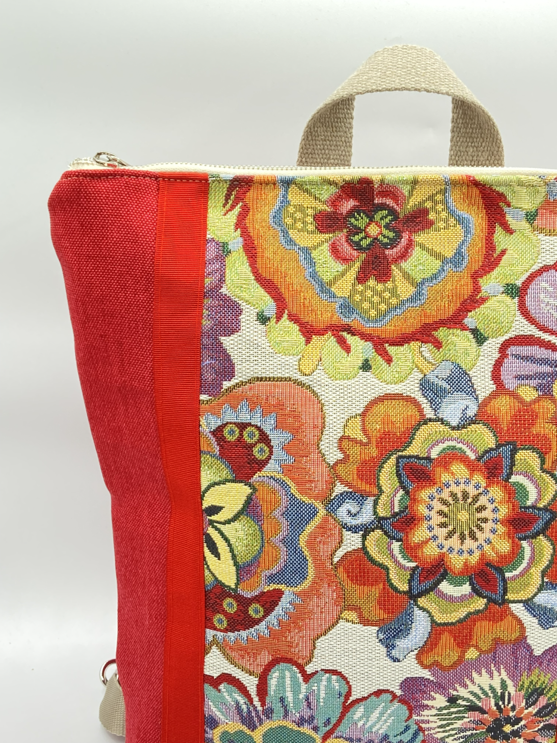 Borsa zaino Zena flower power ciliegia - Cavoli a Merenda