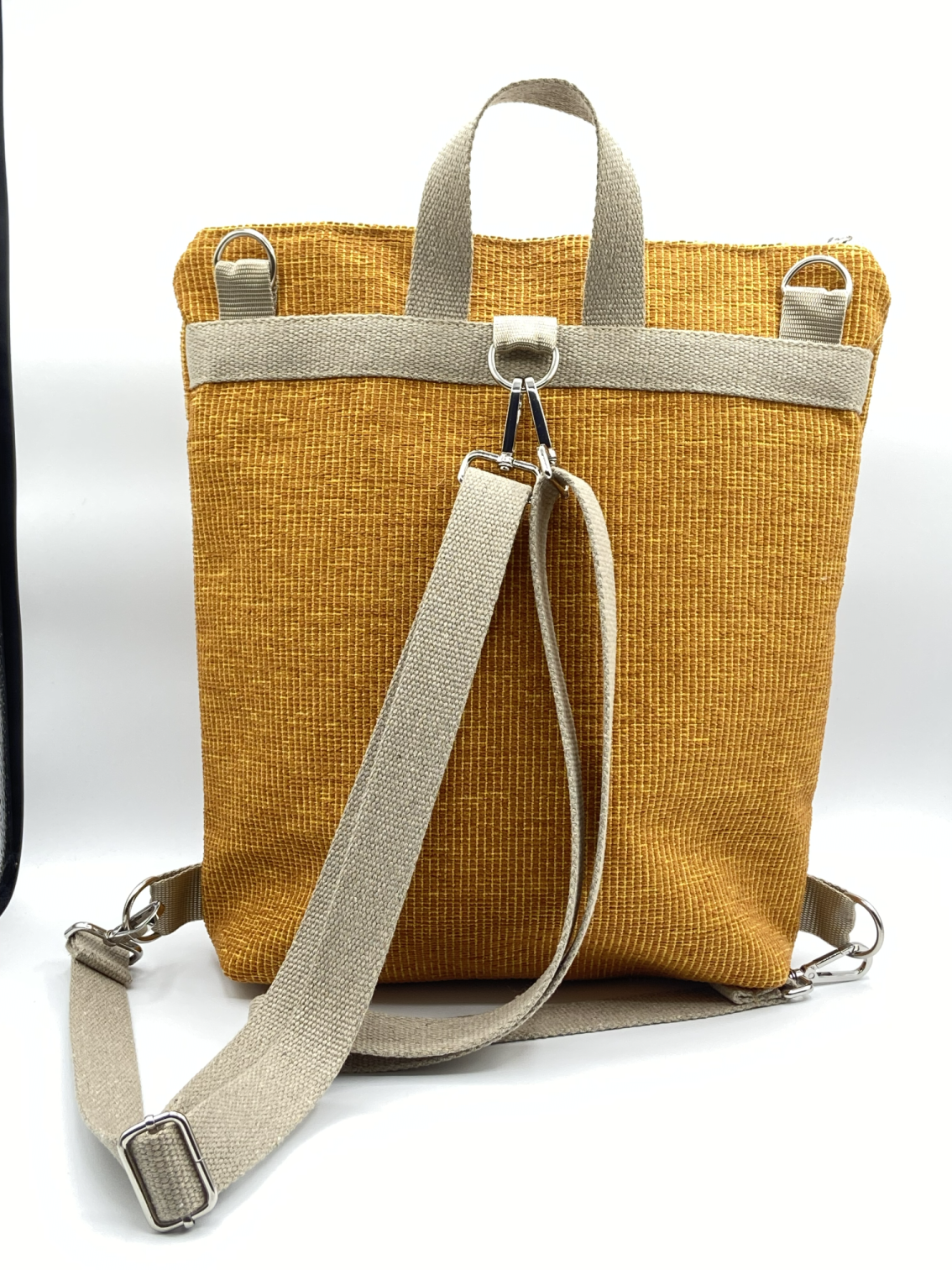 Borsa zaino Zena floreale senape - Cavoli a Merenda