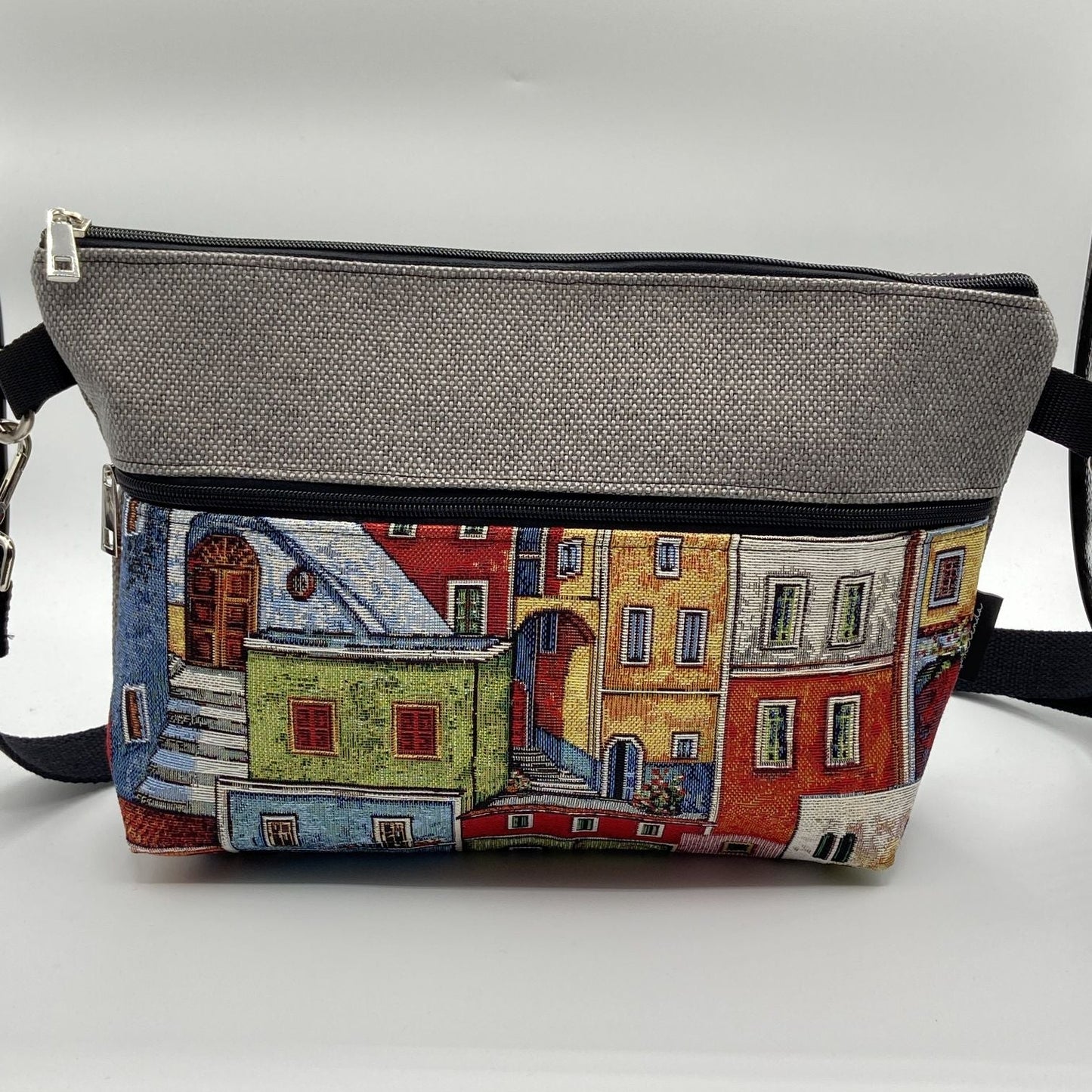 Tracolla Lizzie Maxi grigia casette