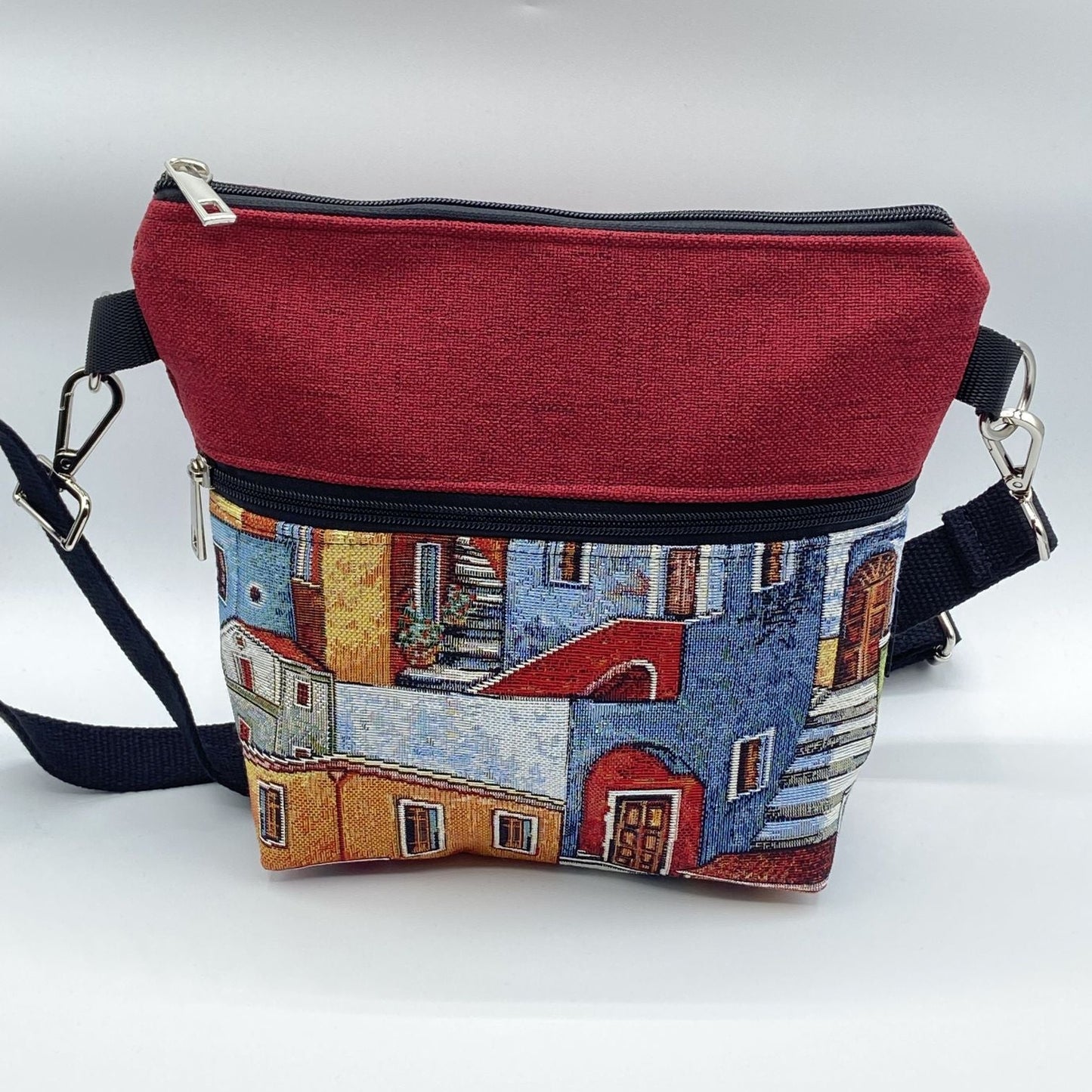 Tracolla Lizzie rossa casette