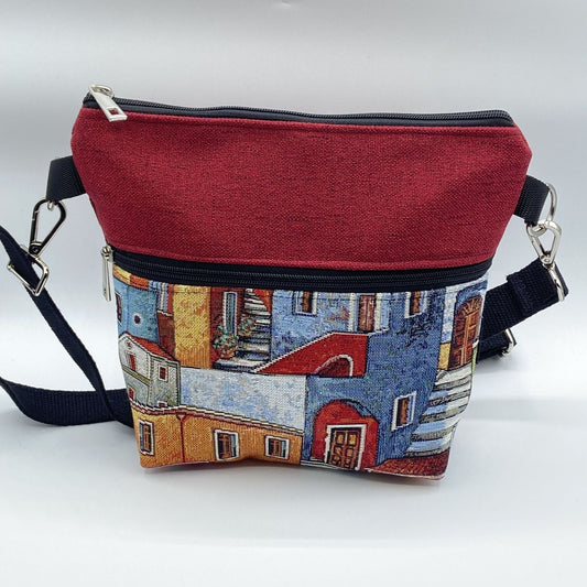 Tracolla Lizzie rossa casette