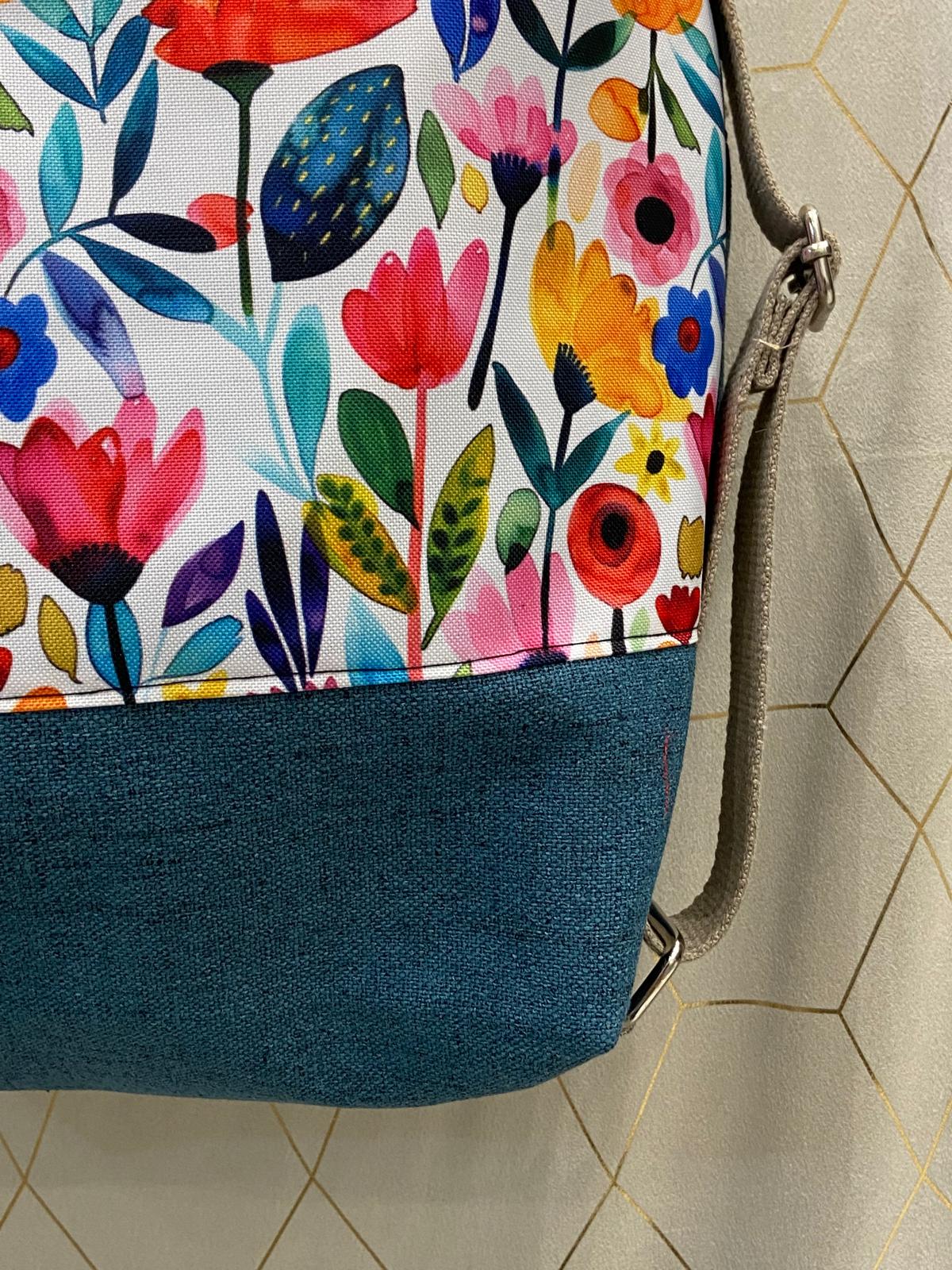 Borsa Zaino Flo Ottanio Fiori