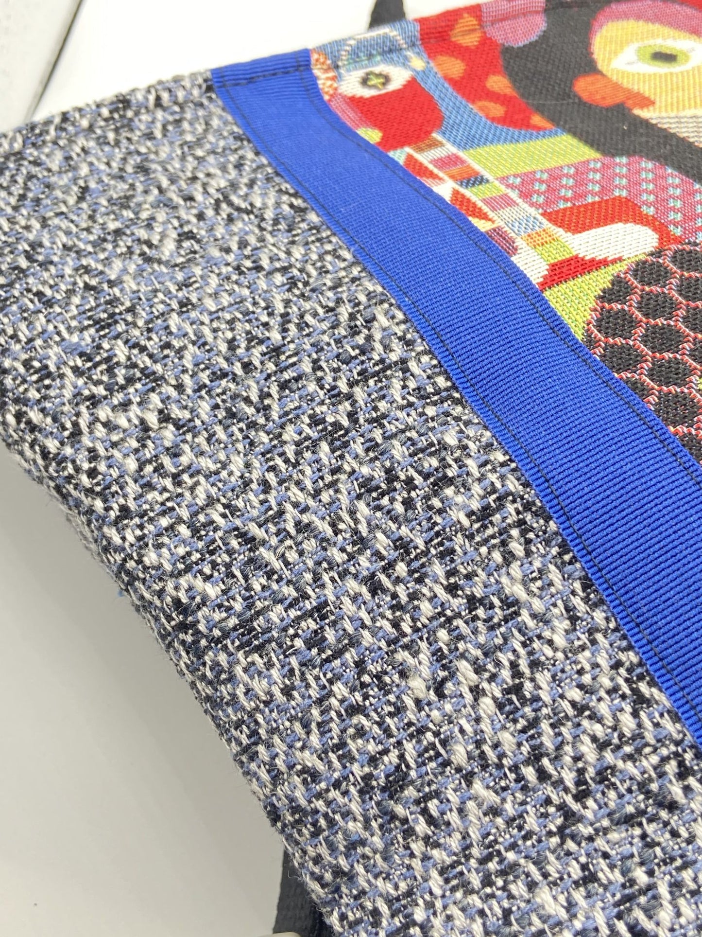 Orangefarbene Zena-Rucksacktasche mit Mosaikmuster