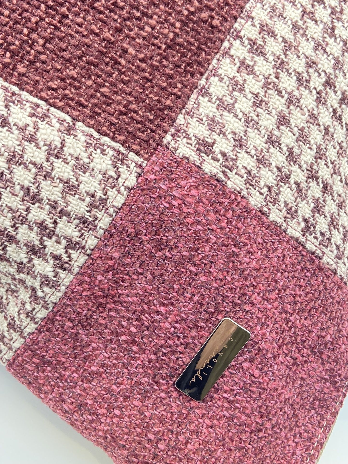 Borsa zaino Zena patchwork rosa