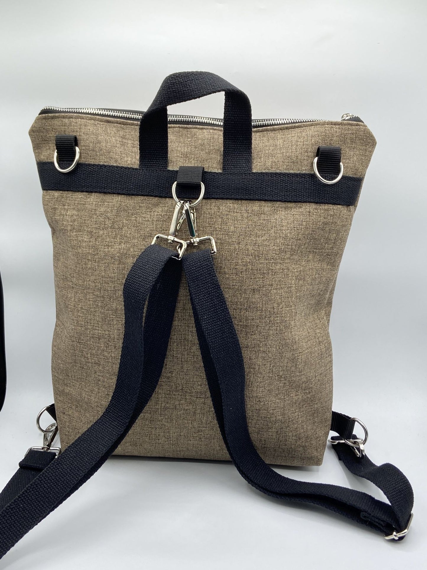 Orange mosaic Zena backpack bag