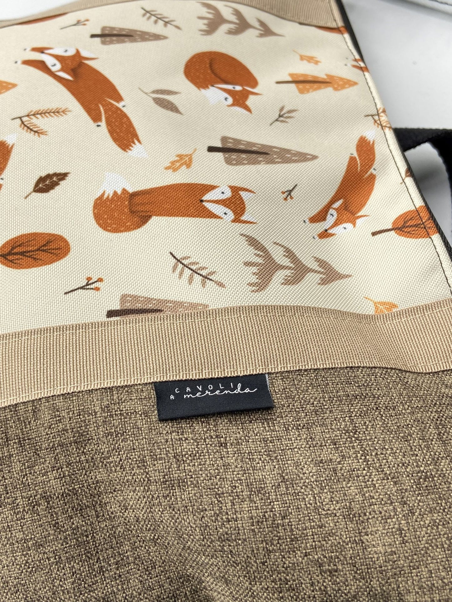 Orange mosaic Zena backpack bag